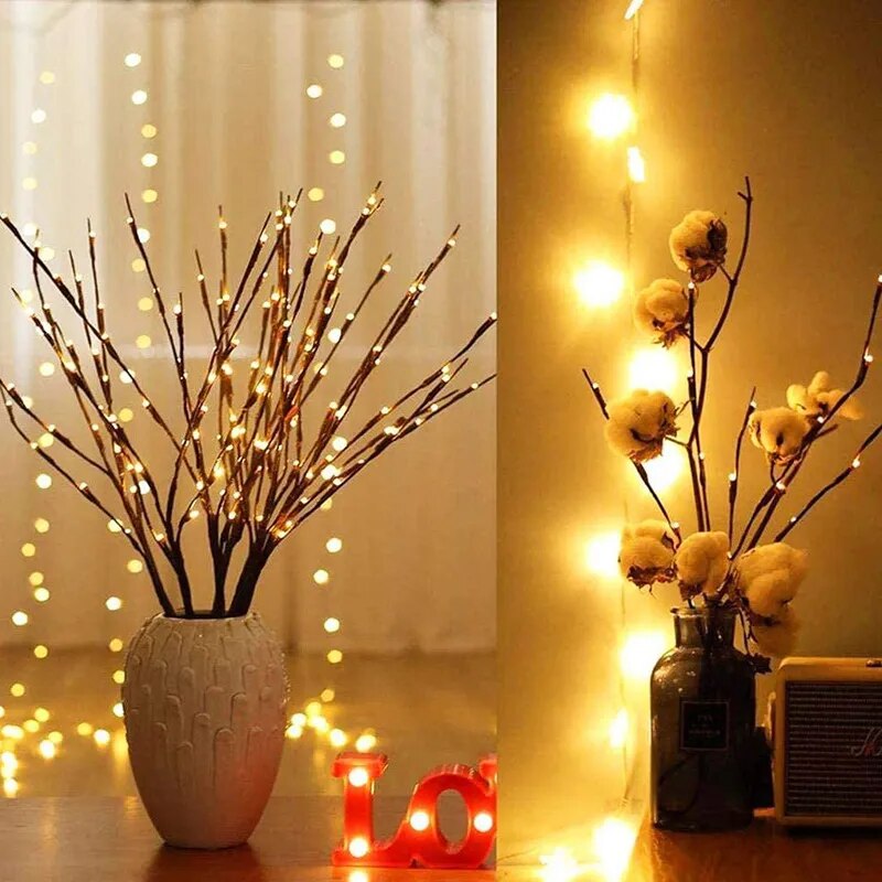 Lumières Féeriques LED - Branche Artificielle 20LED Willow