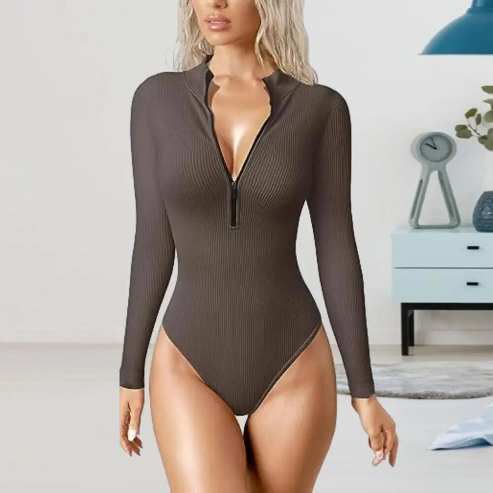 Maillot de bain zippé femme