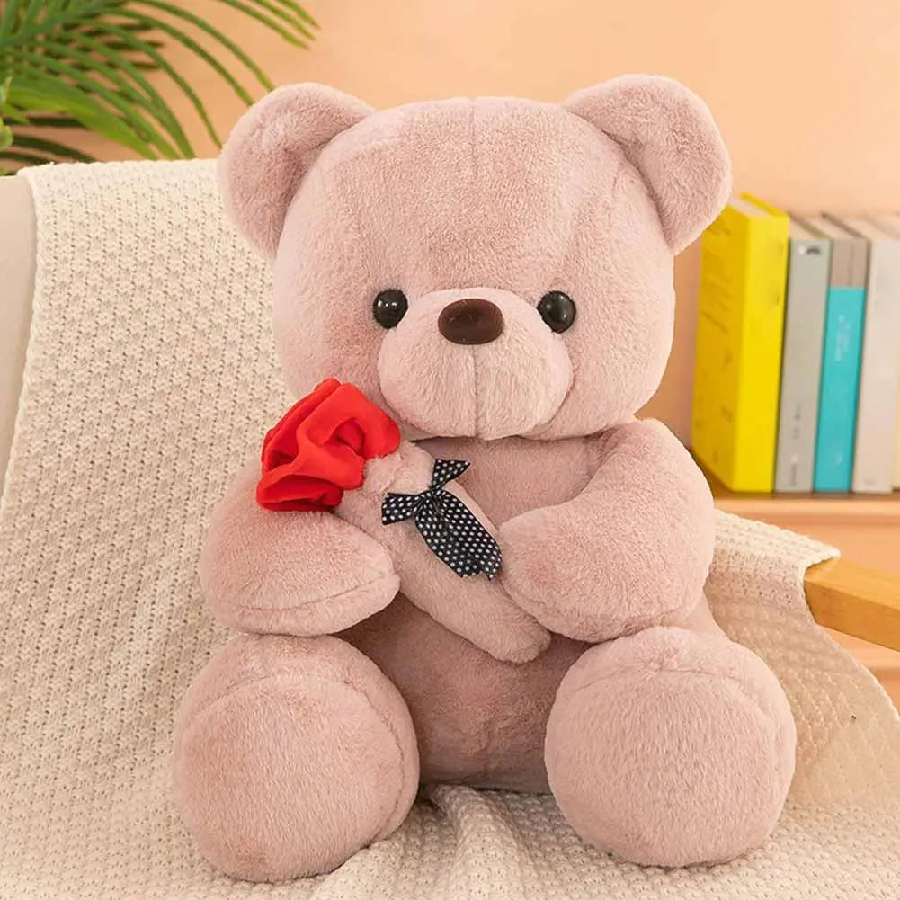 Peluche Ourson Kawaii avec Rose Je t aime Zivana