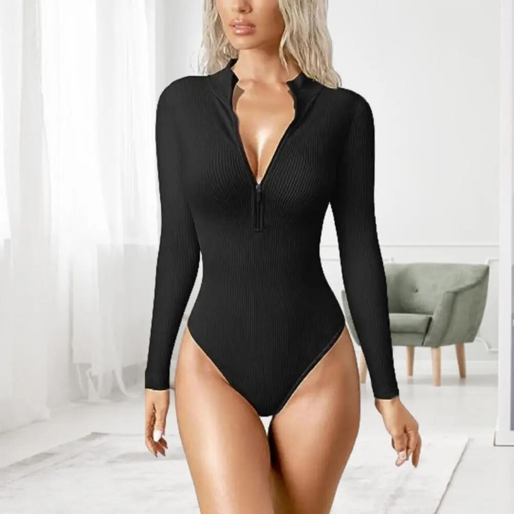 Maillot de bain zippé femme